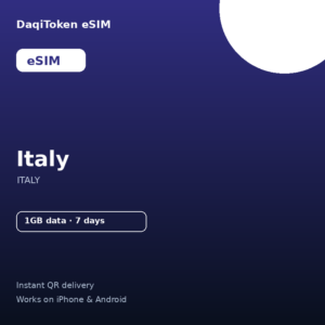 意大利 eSIM - 1GB / 7 天